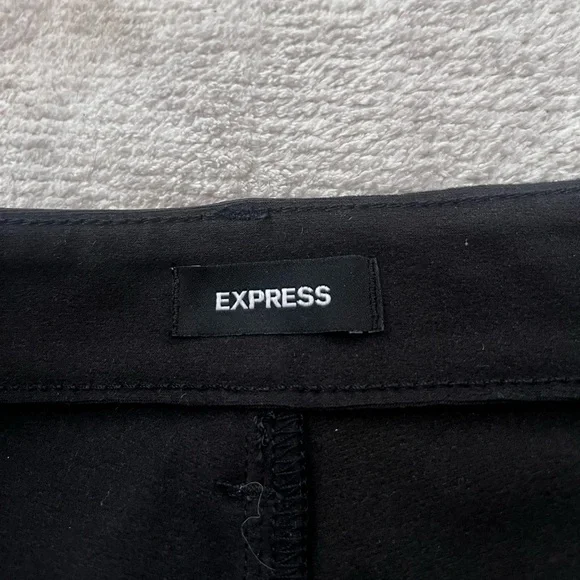 Express Croc-Embossed Faux Leather High-Rise Straight-Leg Pants 2 Office… - Picture 6 of 9